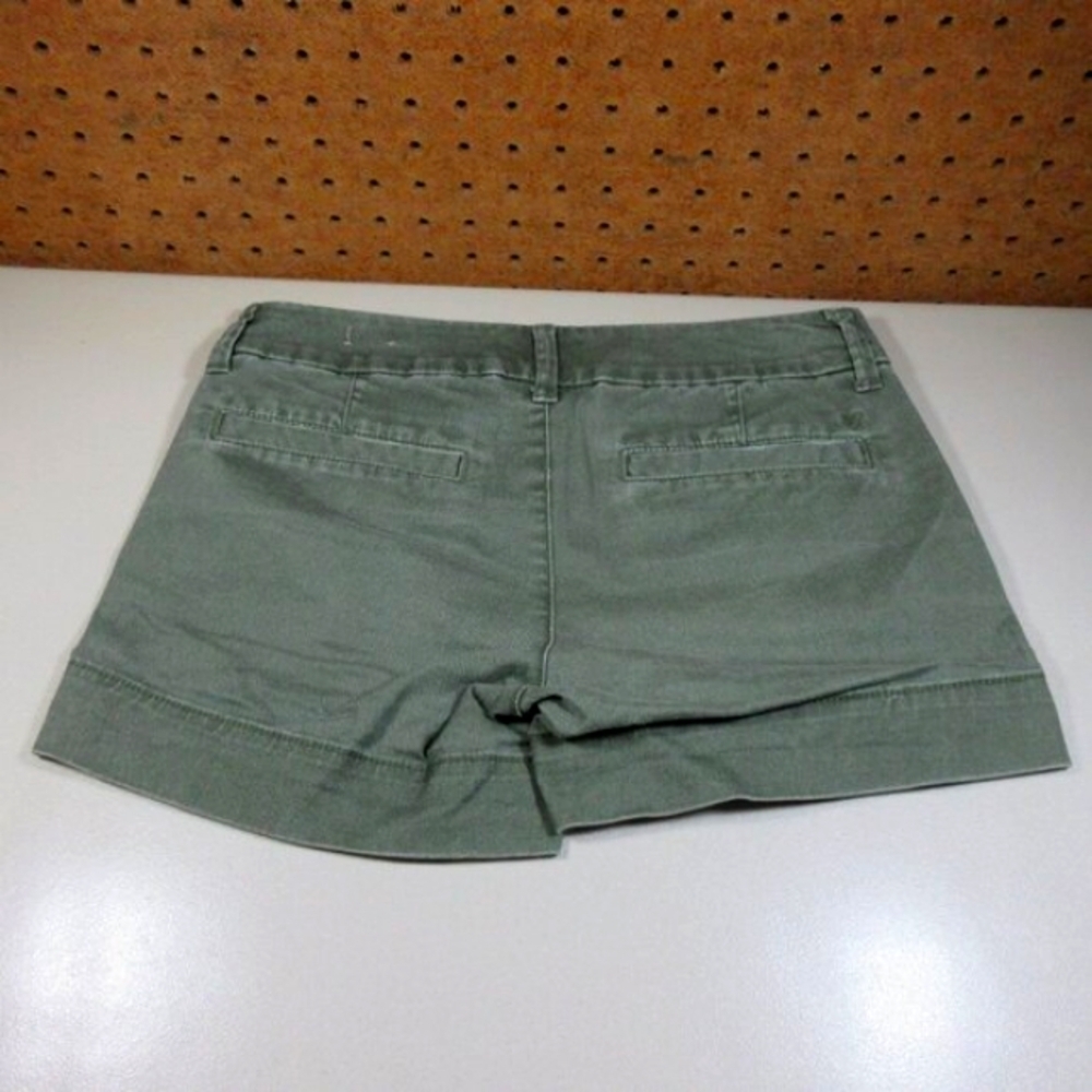 American Eagle Womens Solid Olive Distressed Stre… - image 4